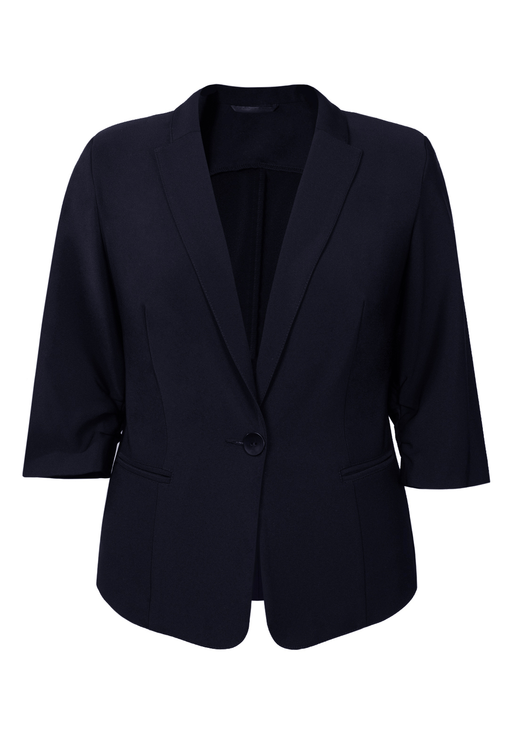 Жакет без подклада 1351Аб, Тёмно тёмно син #70ТТСи041351Аб