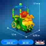 Качалка детская для игровой комнаты «Танец лошадок» 1,1×0,75×1,1 м