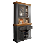 Буфет «Форест» малый серый 7012/бейц-масло