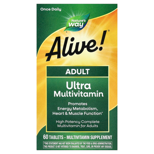 Nature's Way, Alive!®, ультрамультивитамины для взрослых, 60 таблеток