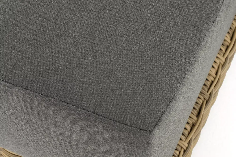 "Капри" кушетка из искусственного ротанга, цвет соломенный