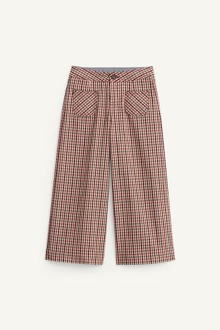 ZARA БРЮКИ В КЛЕТКУ, ПАСТЕЛЬНО-РОЗОВЫЙ