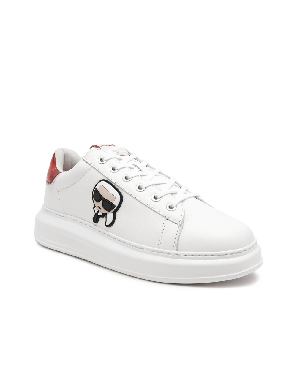 Кожаные кроссовки onyx heel Karl Lagerfeld - белый(KL52533)