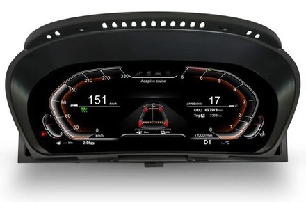 Электронная панель приборов BMW X5 E70 2007-2013 - Radiola 1295 с LCD / ЖК 12.3" экраном QLED