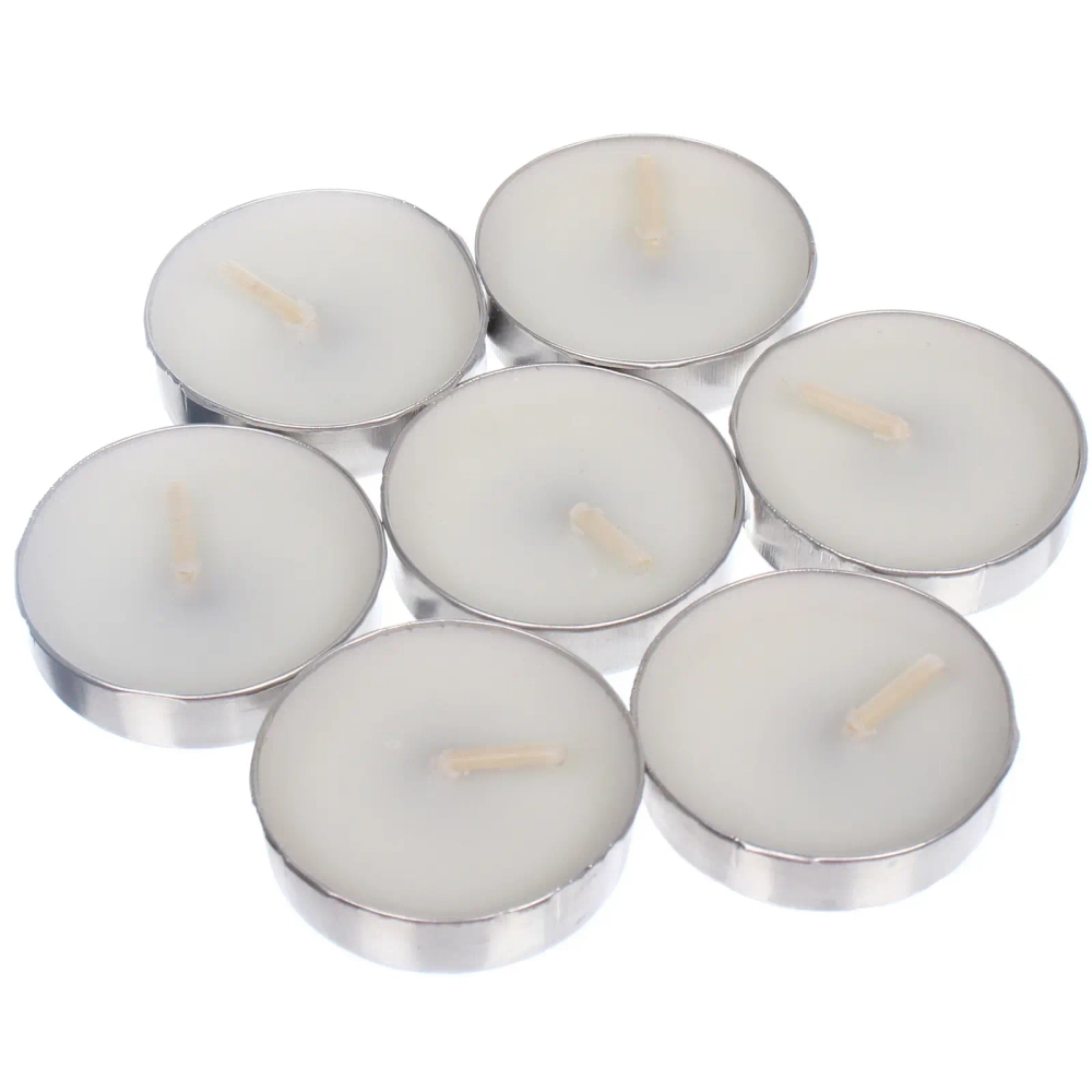 Свечи чайные в наборе 50 шт «Белоснежная классика», Белый