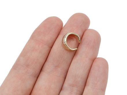 Кафф мятый металл