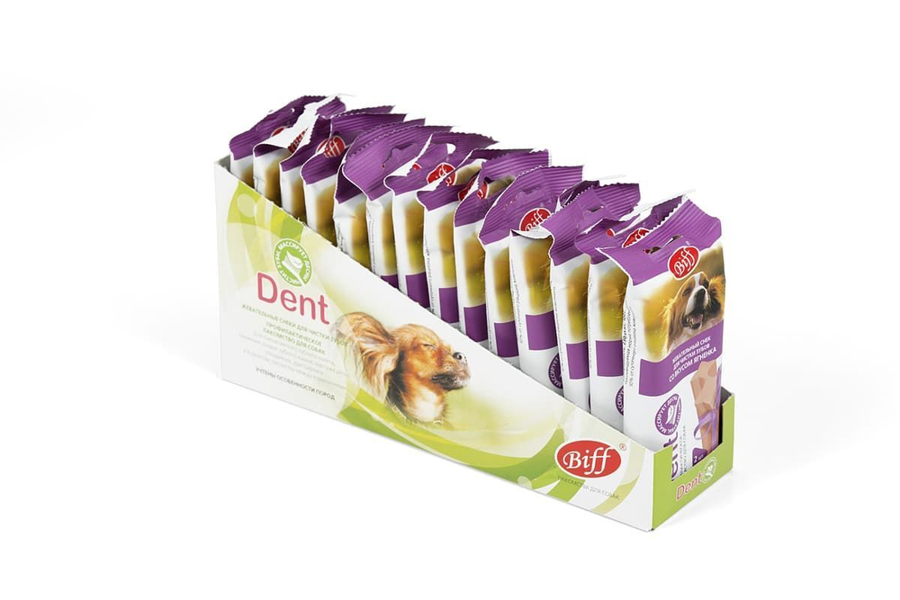 Жевательный снек DENT со вкусом ягнёнка (для средних собак) (14шт)