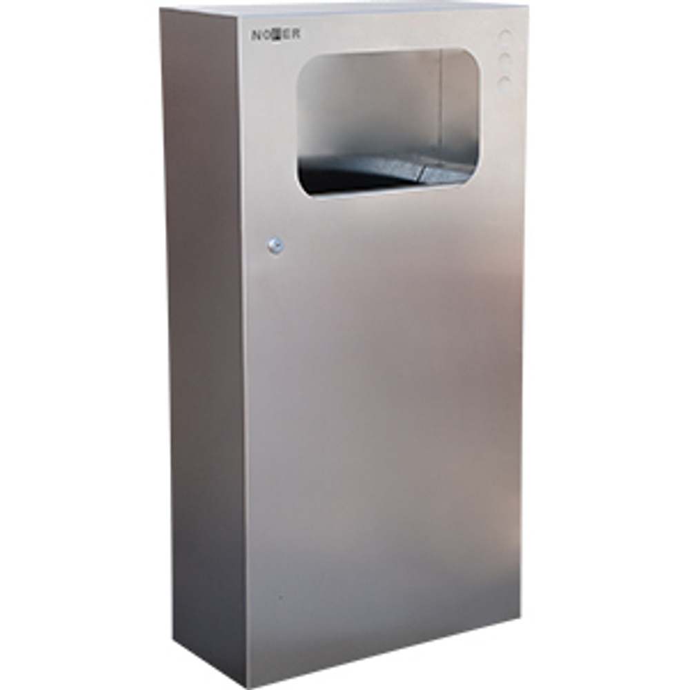 Контейнер для мусора настенный 35 л. нерж. сталь NOFER 14105.S матовый