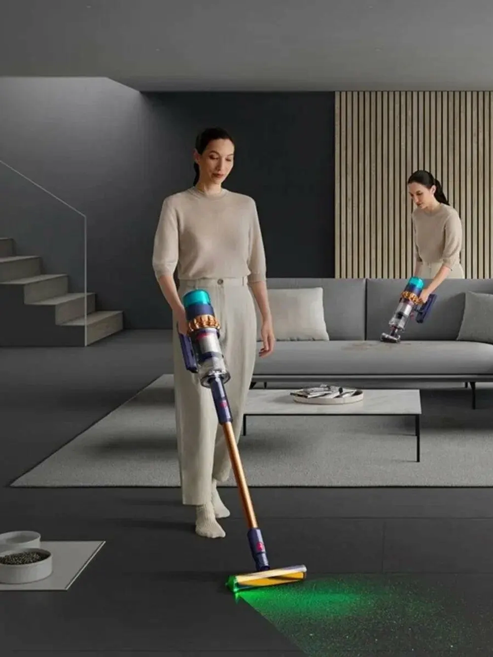 Вертикальный беспроводной пылесос Dyson Gen5 Detect Absolute (SV23) Cooper/Prussian Blue