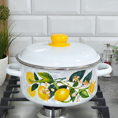 Кастрюля 4л "Лимоны в цвету"