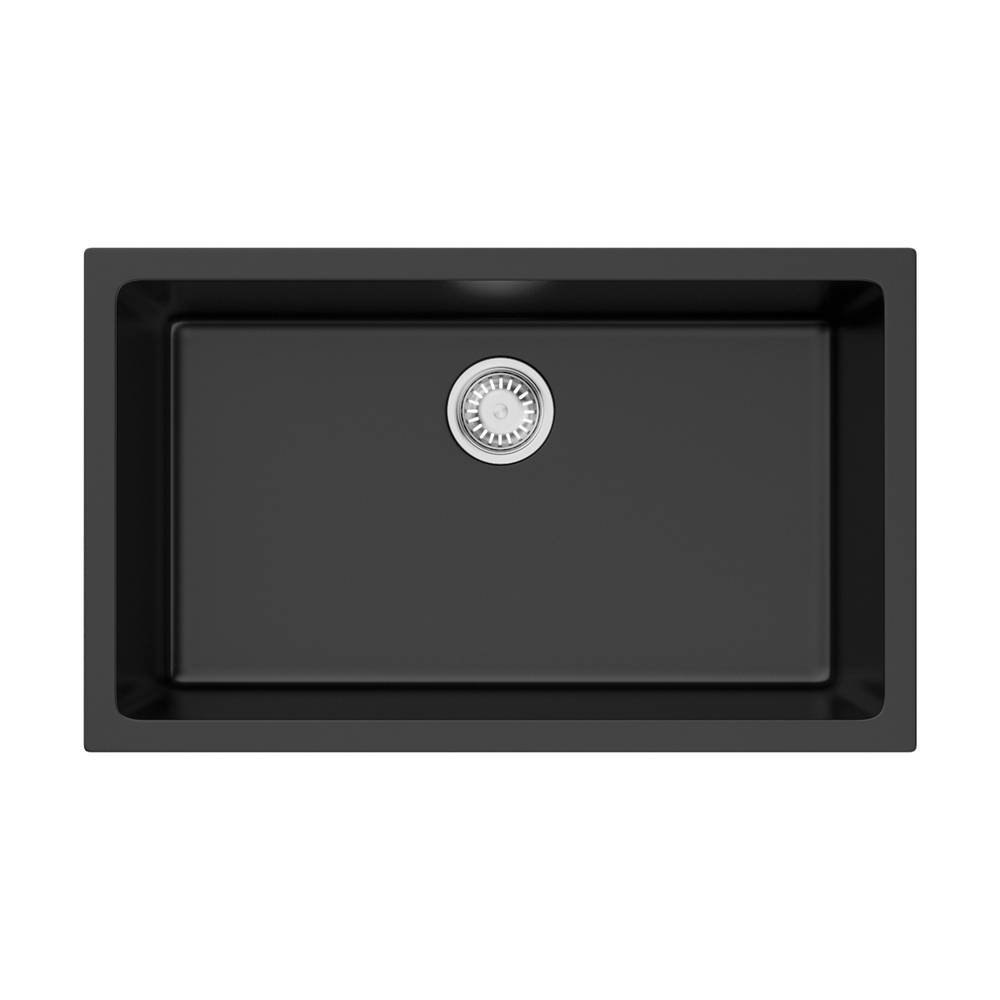 Кухонная мойка Omoikiri Okinoshima 76-U/I-BL Natceramic/черный 4997146