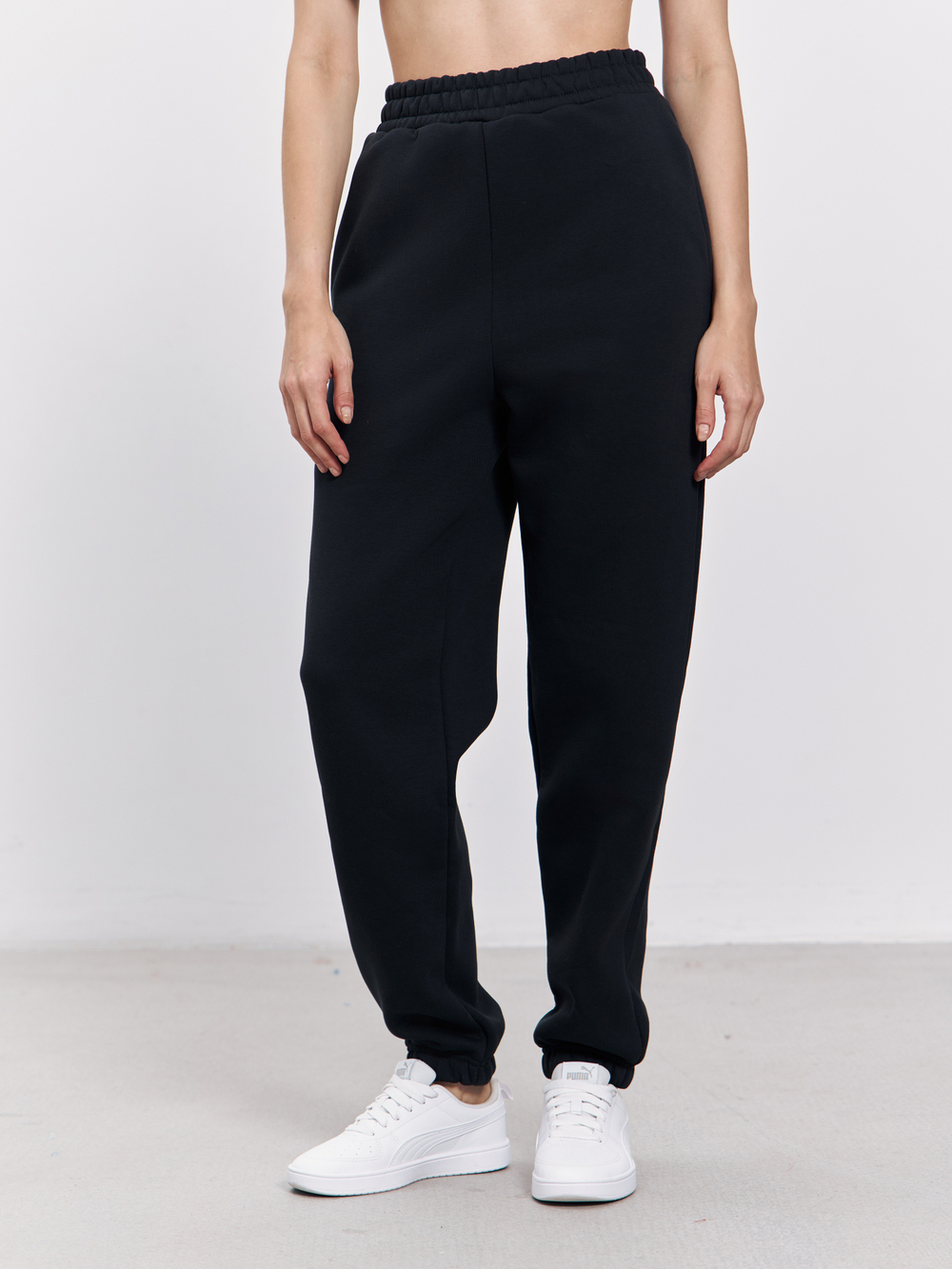 Брюки женские с начесом (темно-серый)