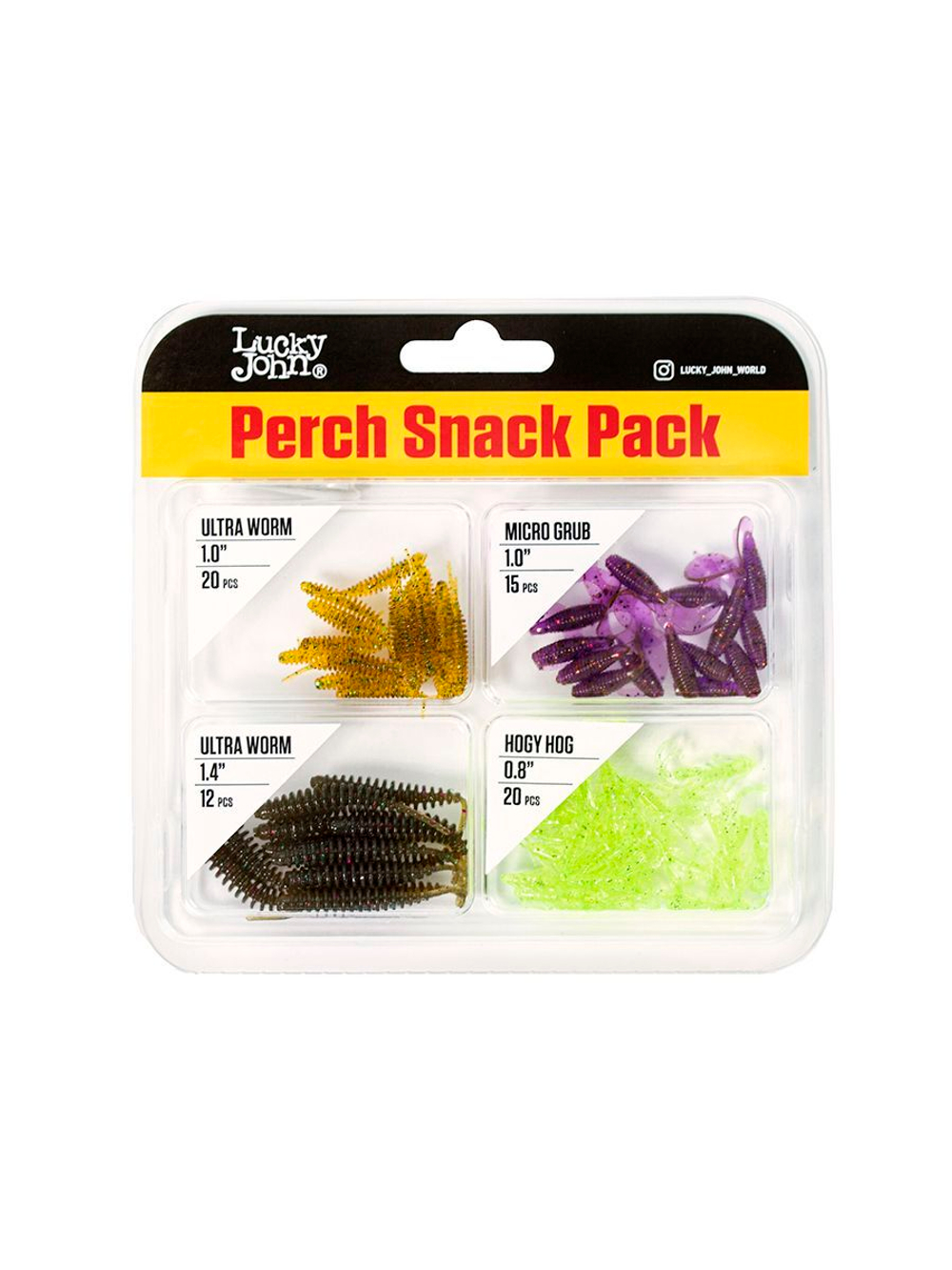 Твистеры и слаги съедобные искусственные LJ Pro Series Perch Snack Pack 04 SET/Mix Pack