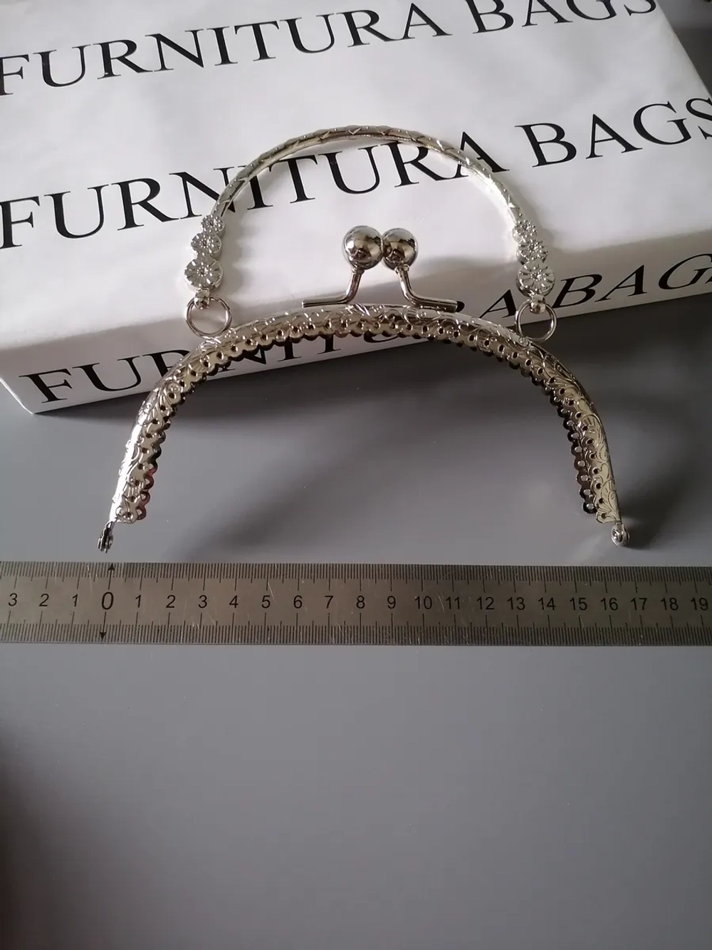 Фермуар 16.5 см для сумки пришивной с ручкой