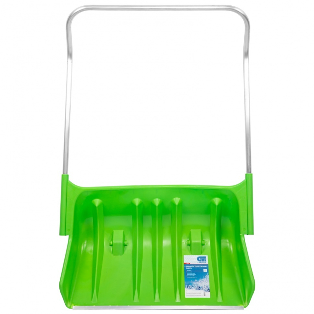 Движок для уборки снега пластиковый, 810 х 535 х 1300 мм, алюминиевая рукоятка, Россия, Сибртех