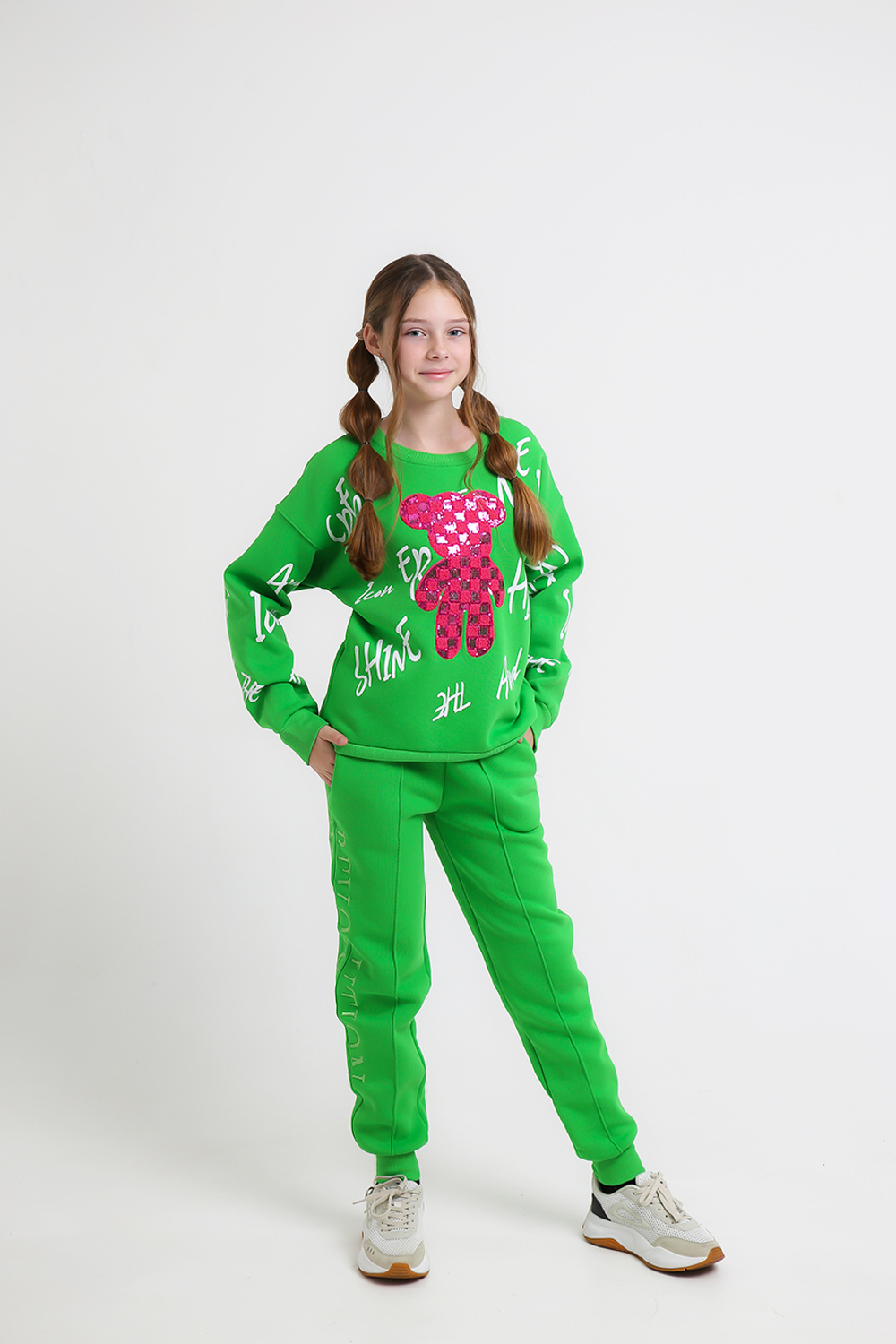 Брюки трикотаж. кэжл. с начесом д/д Beneti (T) 6300