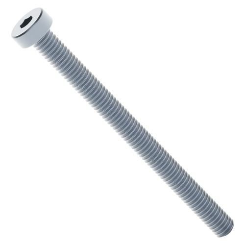 2804 Series Zinc-Plated Steel Low Profile Socket Head Screw (M4 x 0.7mm, 50mm Length) - 25 Pack