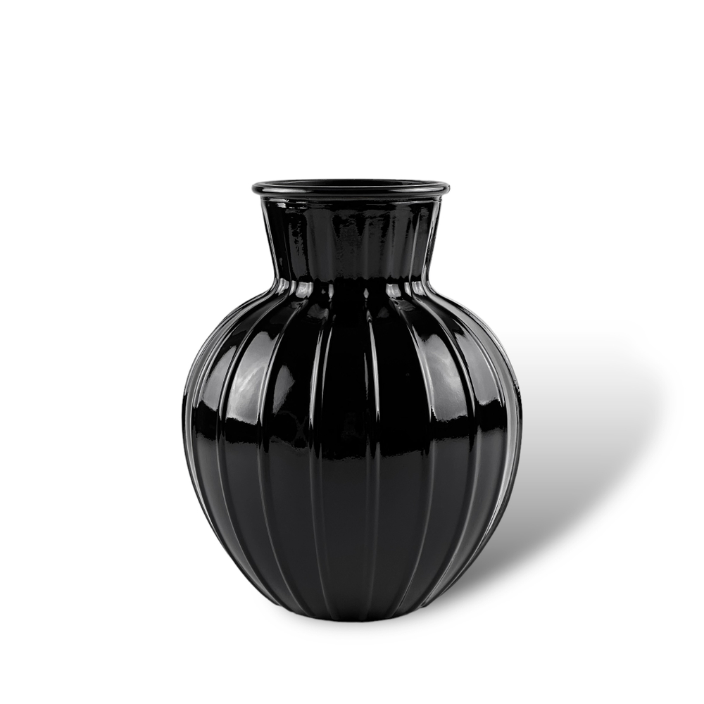 Ваза "Белла" (EleganT) "BlacK" (Черный глянец)