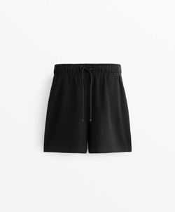 Oysho Шорты-бермуды Soft Touch с модалом, черный