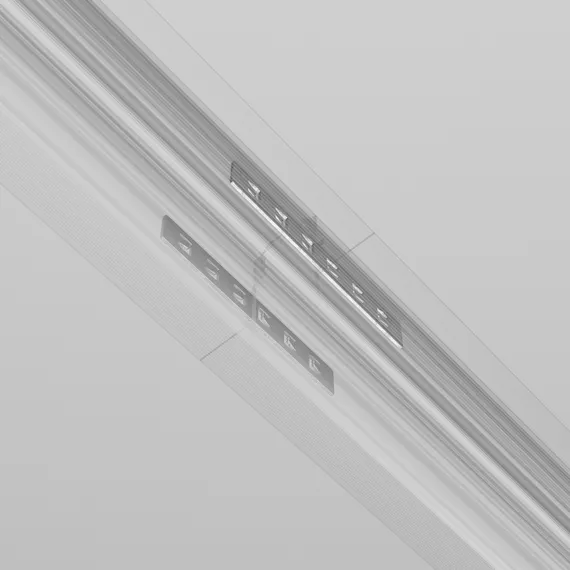 Коннектор прямой 2 шт. Exility встраиваемый серый Technical tra034c-42s