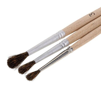 Набор кистей 3 кисти, белка "Веселый бельчонок" (Альбатрос)