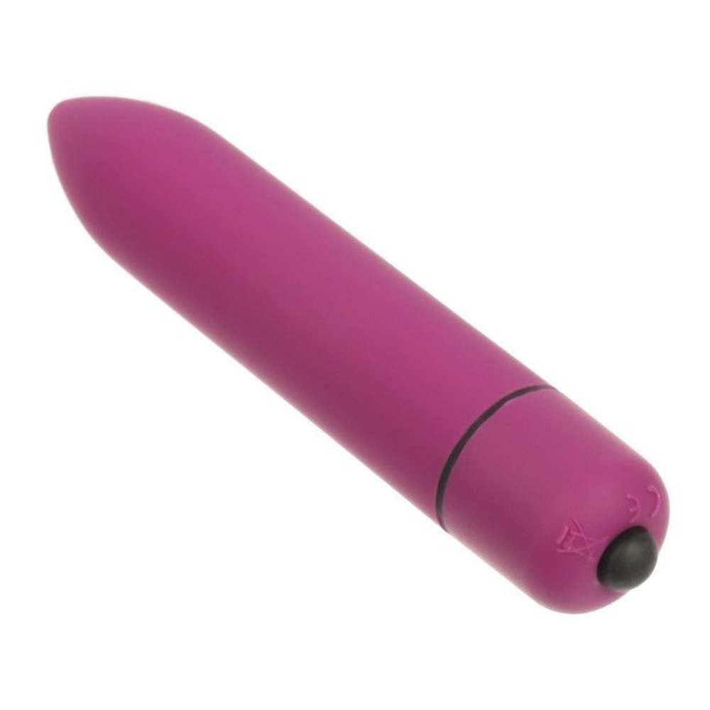 Бордовая гладкая вибропуля «Оки-Чпоки» - 9 см. (Цвет: бордовый)
