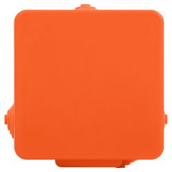 Распаячная коробка ЭРА KOR-80-80-50-7g-OR-FR огнестойкая 80х80х50мм оранжевая с гермовводами 7 вх. IP54