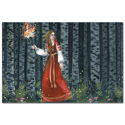 Среди берёз