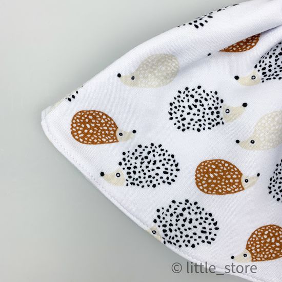 Двусторонний нагрудник Ежики