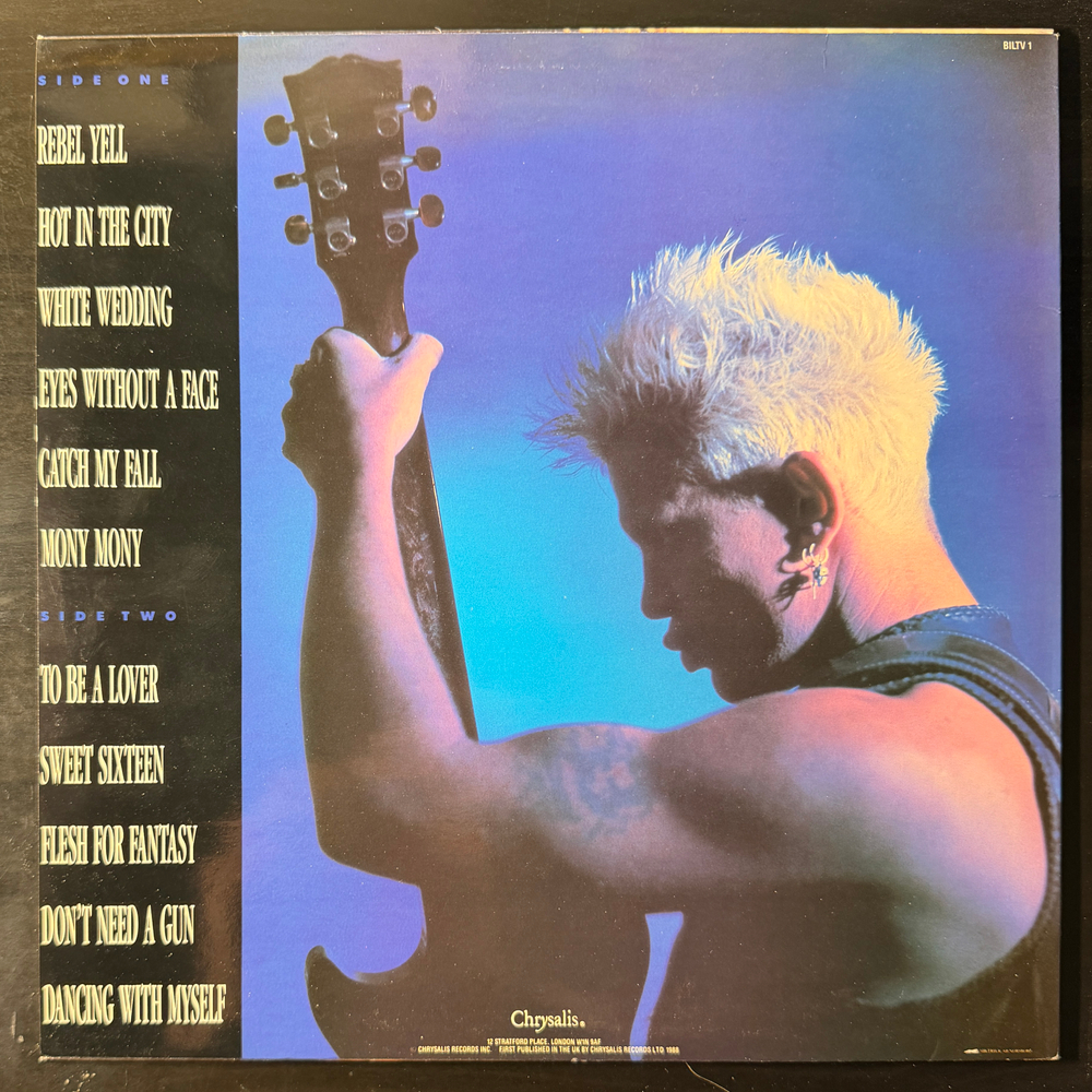 Billy Idol – Idol Songs - 11 Of The Best (Скандинавия 1988 г)