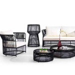 Высокий вазон Tagliamento Sofa living, черный