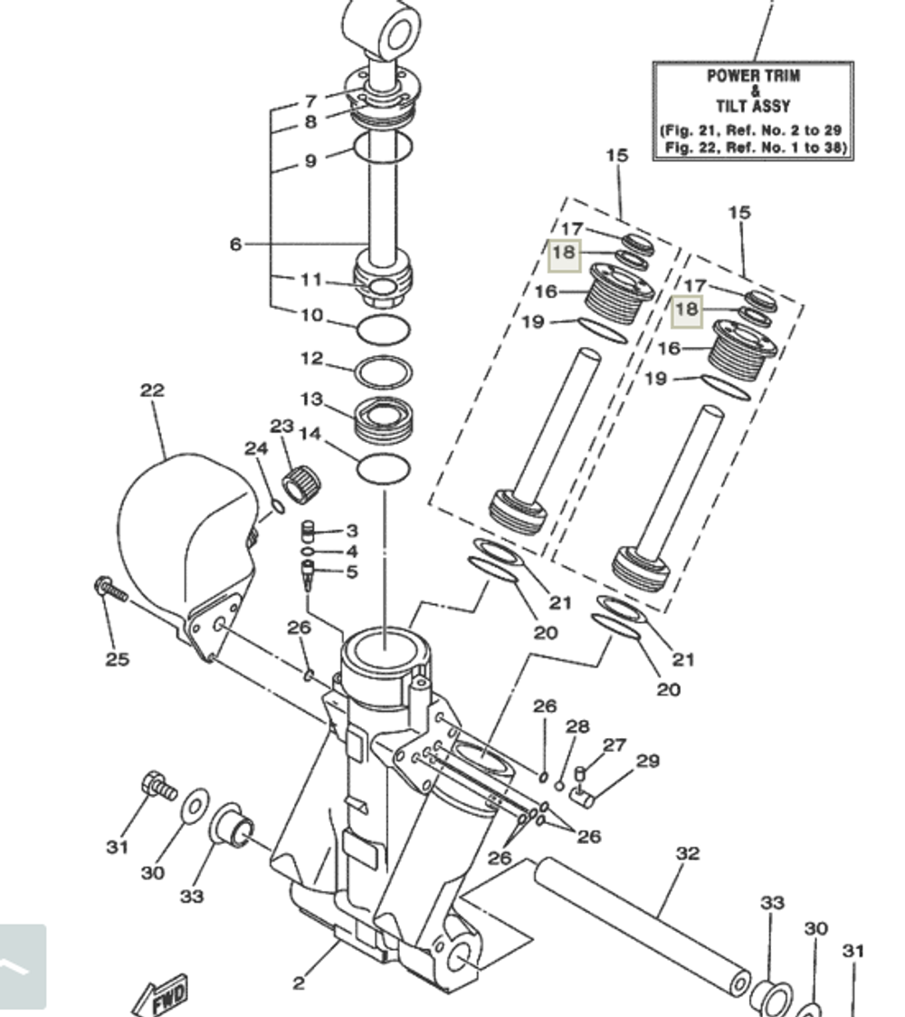 Сальник гидроподъёма Yamaha 64E4384J0000