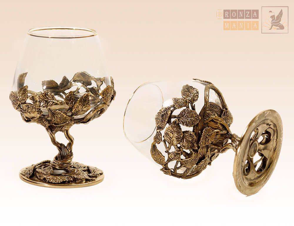 бокал Листочки