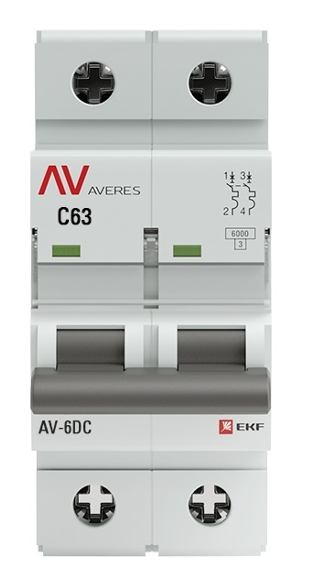 Автоматический выключатель  EKF mcb6-DC-2-63C-av