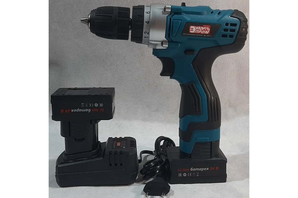 Дрель-шуруповерт ЭНЕРГОПРОМ Home Master красный квадрат ДА-24/2Li 00-00014383