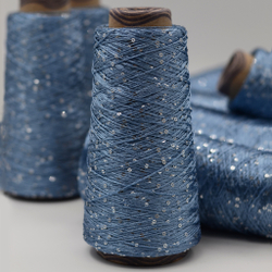 Sequin Yarn art. Paillette (голубой)