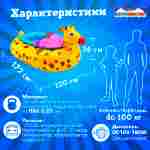 Электрическая бамперная лодка «Жираф», взрослая, на часовом механизме, 172×120×36 см