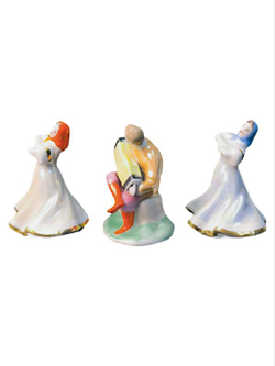 Фарфоровые статуэтки "Русский перепляс" Дулево