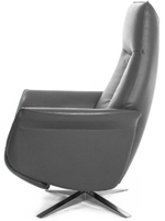 Кресло реклайнер Relax LOTUS ELECTRO NEW 4092D, натуральная кожа, (088 IRON GREY)
