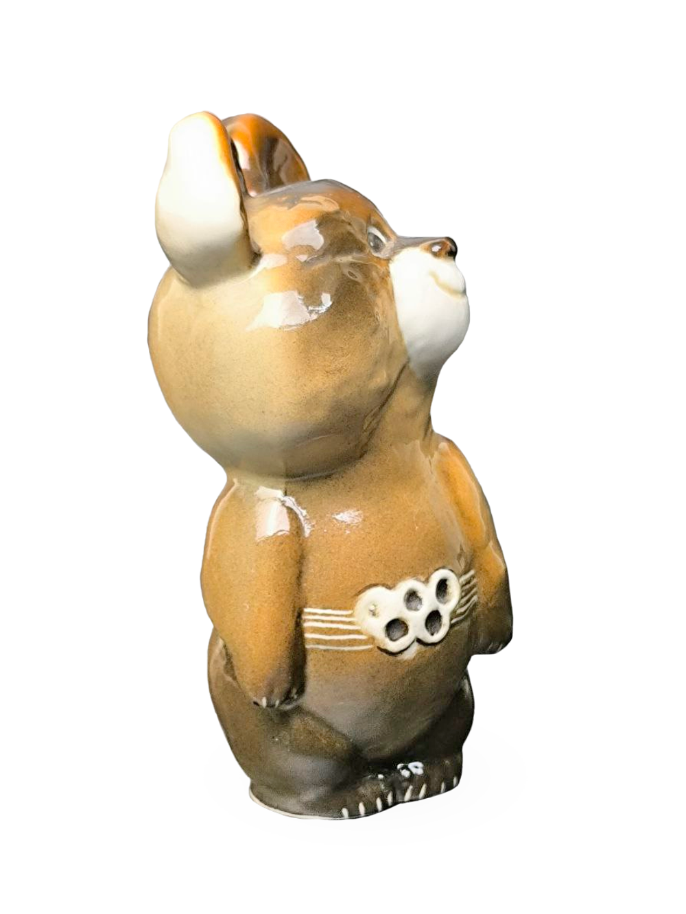 Фарфоровая статуэтка "Олимпийский мишка" ЛФЗ