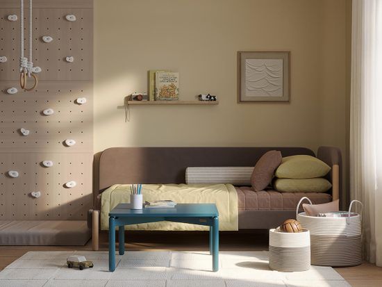 Столик кофейный saga, 75х75 см, сине-зеленый