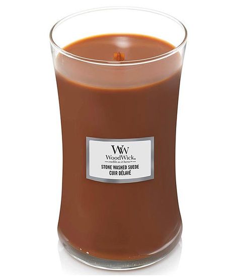 Потертая замша, ароматическая свеча, WoodWick