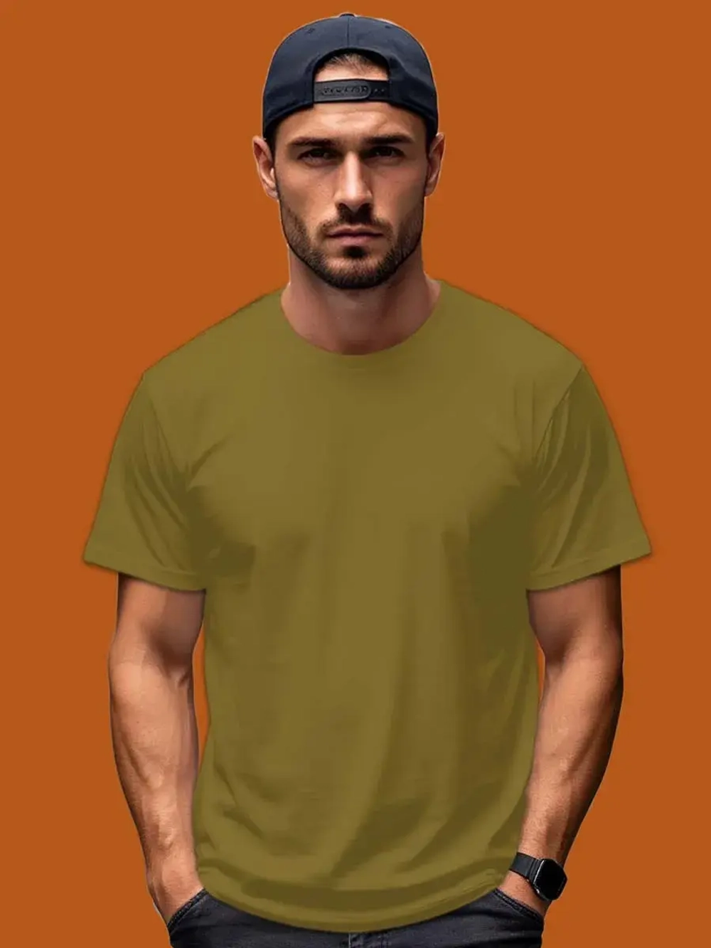 Футболка Взрослая.Премиум однотонная.1 шт