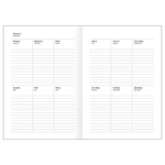 Ежедневник BG "БУМВИНИЛ" А5, недатированный, 160 листов, синий