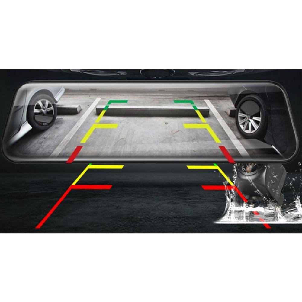 Видеорегистратор в зеркале HD 9.66" 2 камеры E5-OLOM DRM-M10