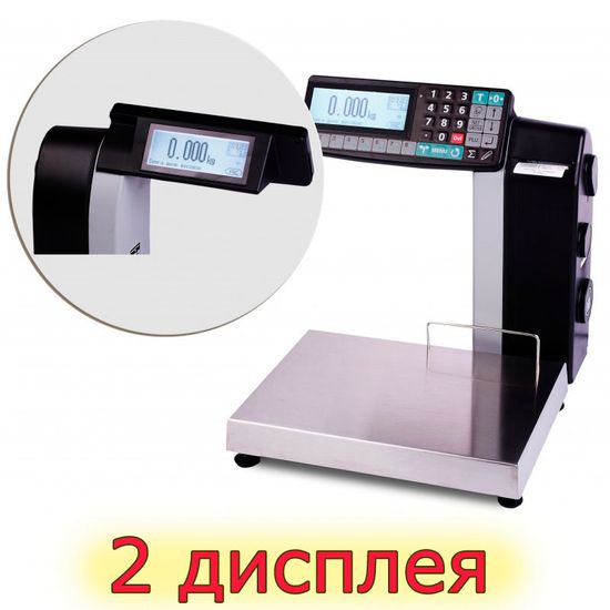 Весы с печатью этикеток MK-32.2-R2P10-1 (с подмотчиком)