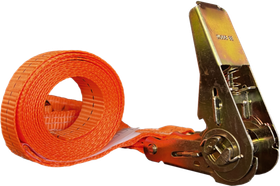 Стяжной ремень с крюками и храповым механизмом