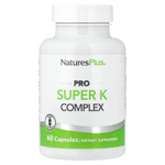 NaturesPlus, Pro Super K, комплекс с витамином K, 60 капсул (2040 мкг в 1 капсуле)