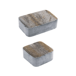 Тротуарная плитка КЛАССИКО - Листопад гладкий Песчаник, комплект из 2 видов плит