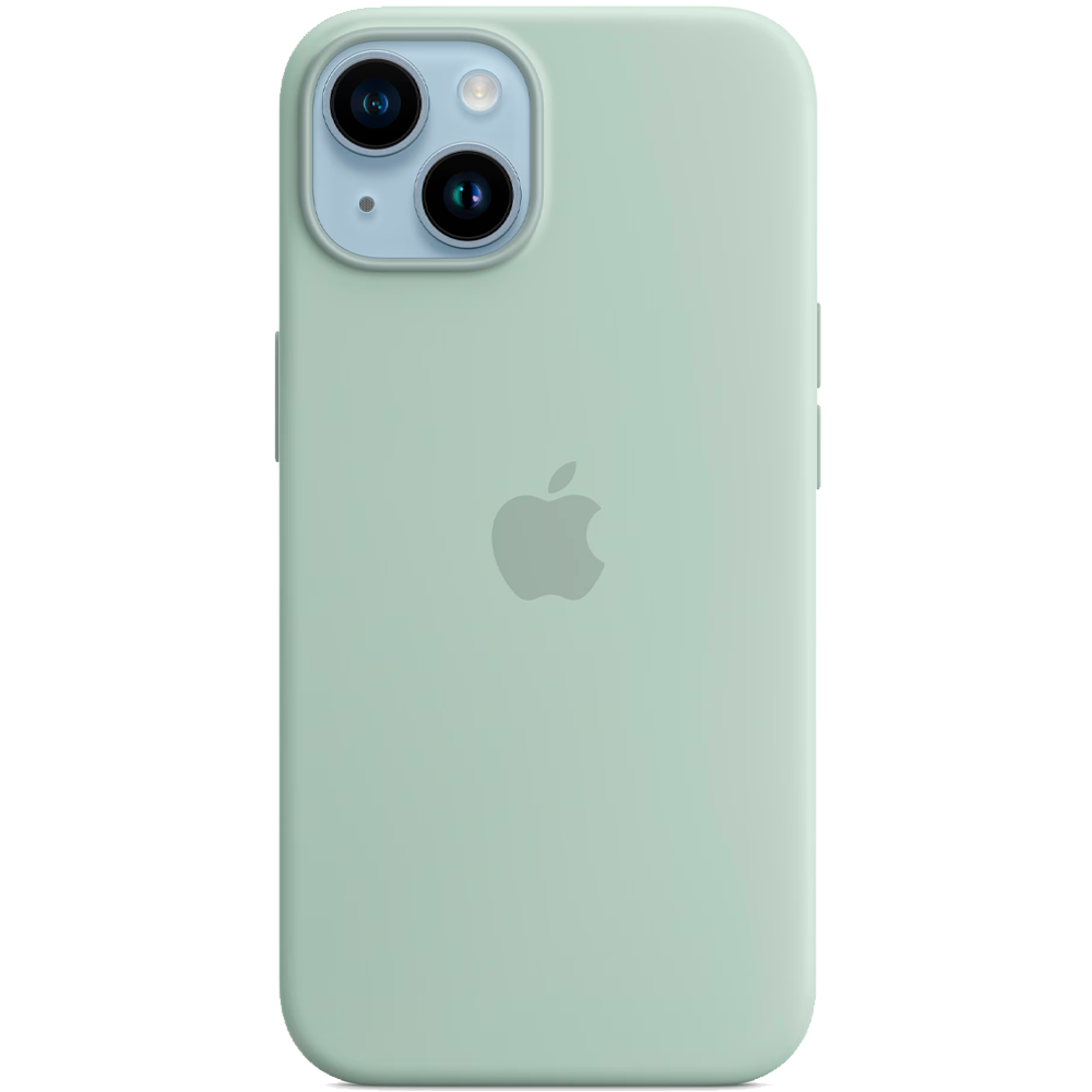 Силиконовый чехол с поддержкой MagSafe Apple Silicone Case для iPhone 14, Succulent (Агава)